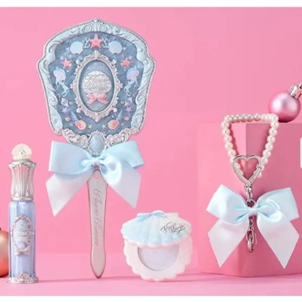 Flower Knows Shells Jewel Collection Hand‎ Mirror Keychain Lip Glaze Highlighter